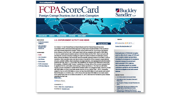 FCPA Scorecard Blog