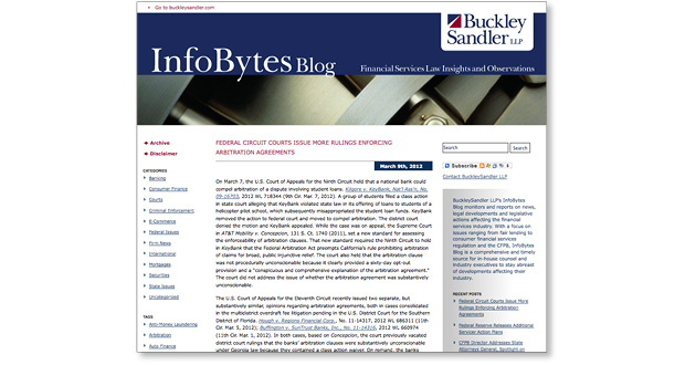 InfoBytes Blog for BuckleySandler