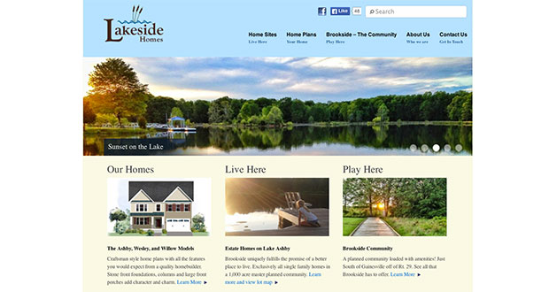 Lakeside Homes Website